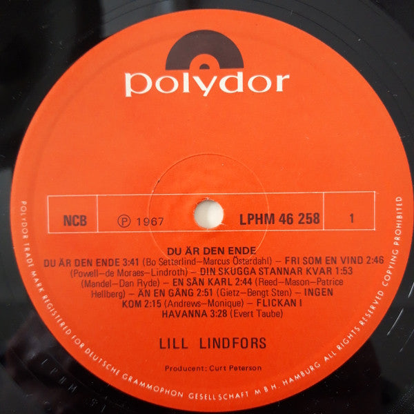 Lill Lindfors : Du Är Den Ende (LP, Album)