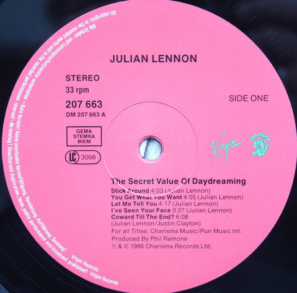 Julian Lennon : The Secret Value Of Daydreaming (LP, Album)