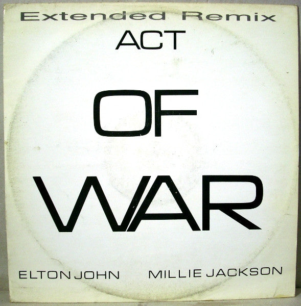 Elton John / Millie Jackson : Act Of War (Extended Remix) (12")