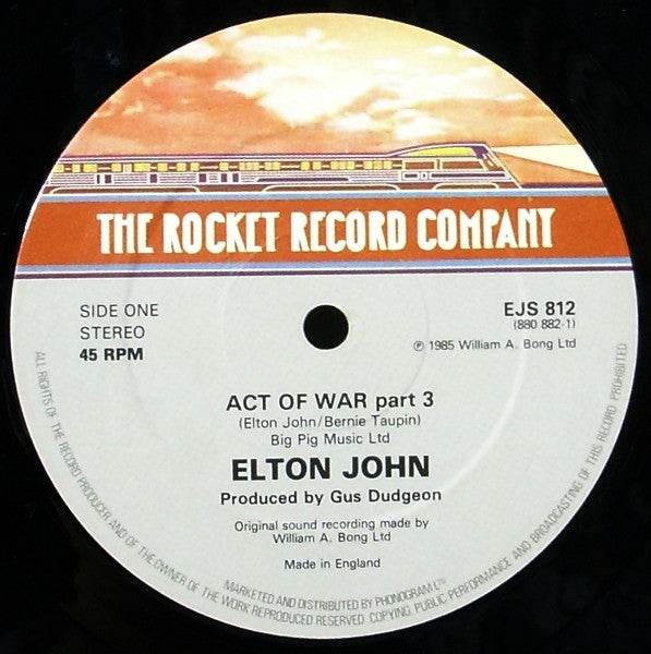 Elton John / Millie Jackson : Act Of War (Extended Remix) (12")