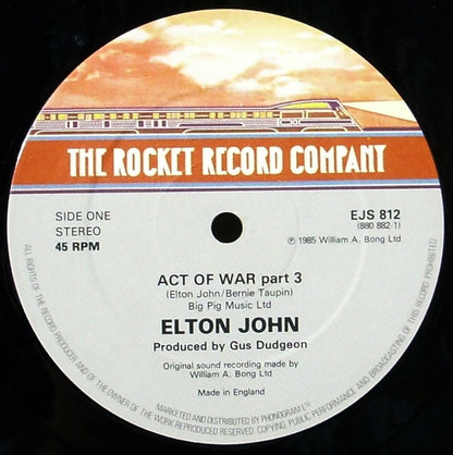 Elton John / Millie Jackson : Act Of War (Extended Remix) (12")