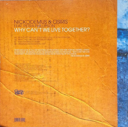 Nickodemus & Osiris : Why Can't We Live Together? (12")