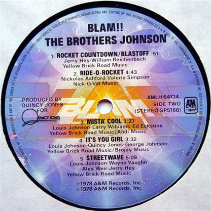 Brothers Johnson : Blam!! (LP, Album, Gat)