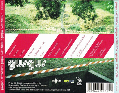 GusGus : Attention (CD, Album, Enh)