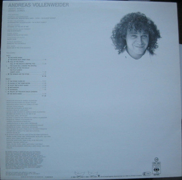 Andreas Vollenweider : White Winds (Seeker's Journey) (LP, Album, RE)