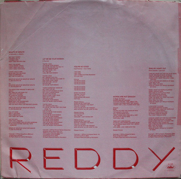 Helen Reddy : Reddy (LP, Album, Win)