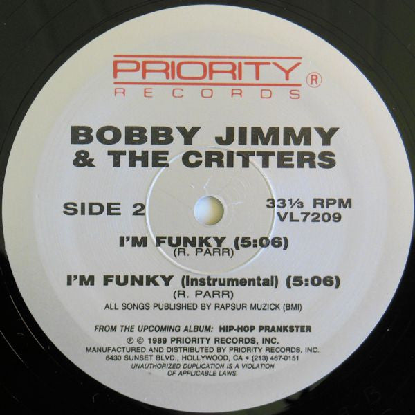 Bobby Jimmy And The Critters : Hair Or Weave (12", Maxi)