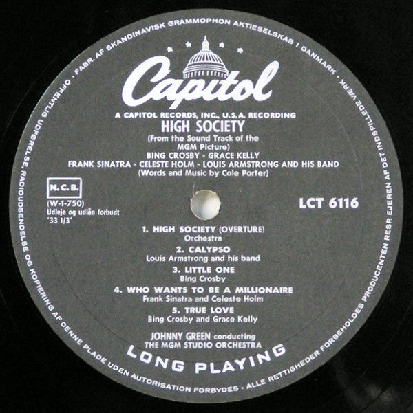 Bing Crosby, Grace Kelly, Frank Sinatra : High Society (LP, Album, Hig)