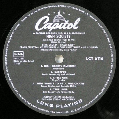 Bing Crosby, Grace Kelly, Frank Sinatra : High Society (LP, Album, Hig)