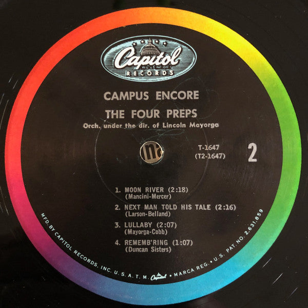 The Four Preps : Campus Encore (LP, Album, Mono, Scr)