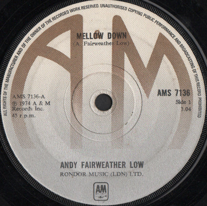 Andy Fairweather-Low : Mellow Down (7", Sol)