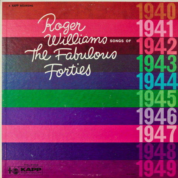 Roger Williams (2) : Songs Of The Fabulous Forties (2xLP, Album, Gat)