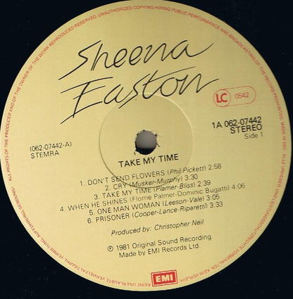 Sheena Easton : Take My Time (LP, Album)