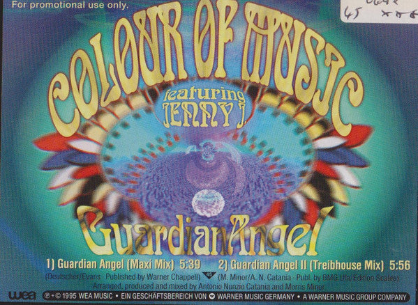 Colour Of Music Featuring Jenny J : Guardian Angel (12", Promo)