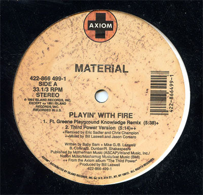 Material : Playin' With Fire (12")