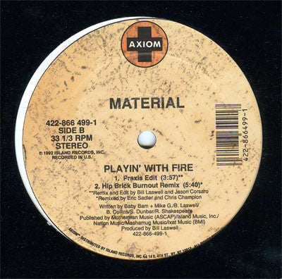 Material : Playin' With Fire (12")