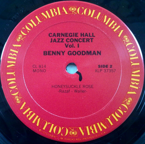 Benny Goodman : The Famous 1938 Carnegie Hall Jazz Concert Vol.1 (LP, Album, Mono, RE)