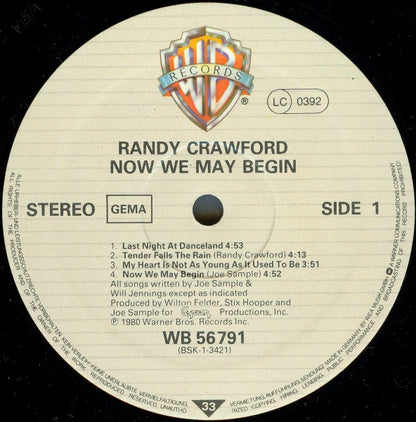 Randy Crawford : Now We May Begin (LP, Album)