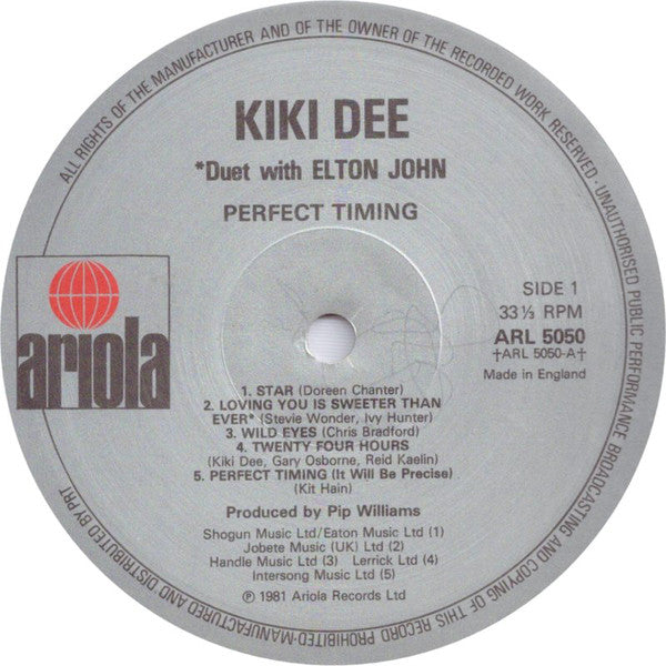 Kiki Dee : Perfect Timing (LP, Album)