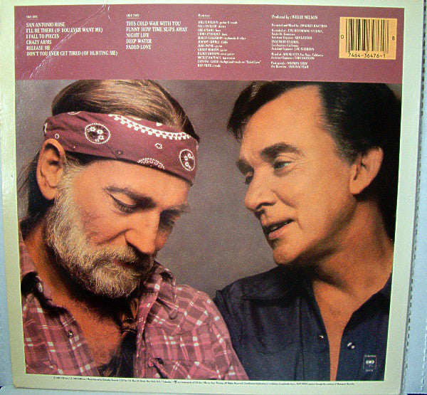 Willie Nelson & Ray Price : San Antonio Rose (LP, Album, Pit)