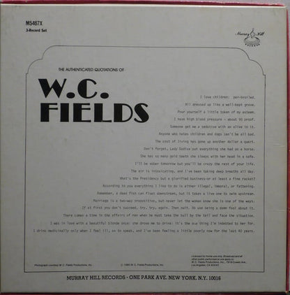 W.C. Fields : The Uncensored W.C. Fields (3xLP + Box)