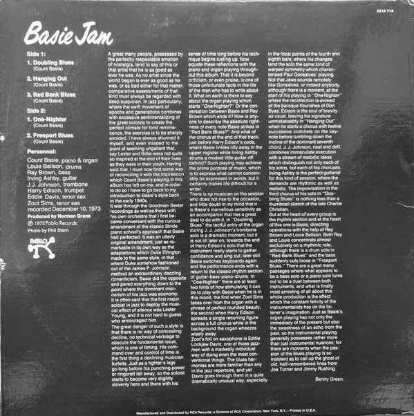 Count Basie : Basie Jam (LP, Album)