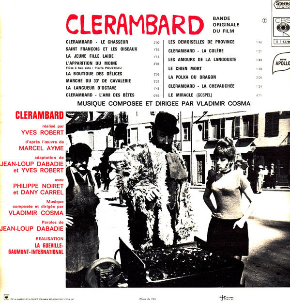 Vladimir Cosma : Clerambard (Bande Originale Du Film) (LP, Album)