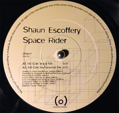 Shaun Escoffery : Space Rider (12")