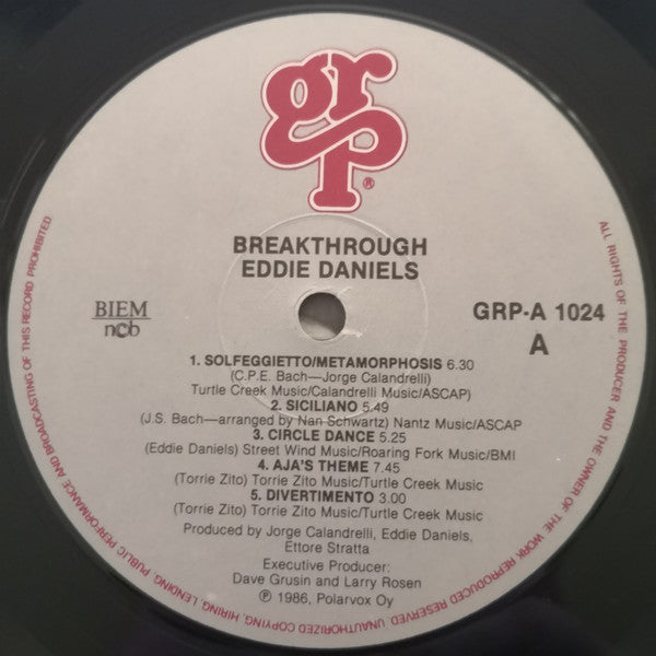 Eddie Daniels With Philharmonia Orchestra : Breakthrough (LP)