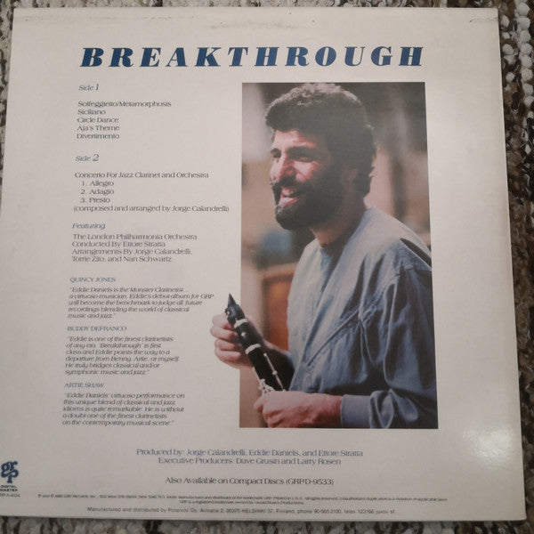 Eddie Daniels With Philharmonia Orchestra : Breakthrough (LP)