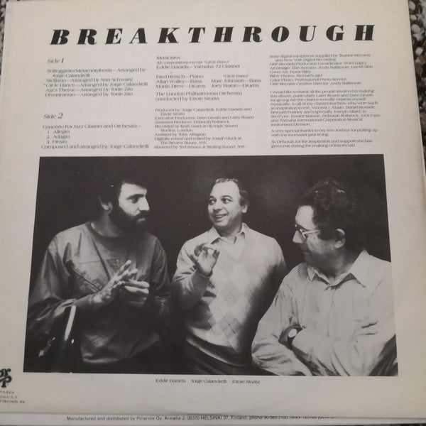 Eddie Daniels With Philharmonia Orchestra : Breakthrough (LP)