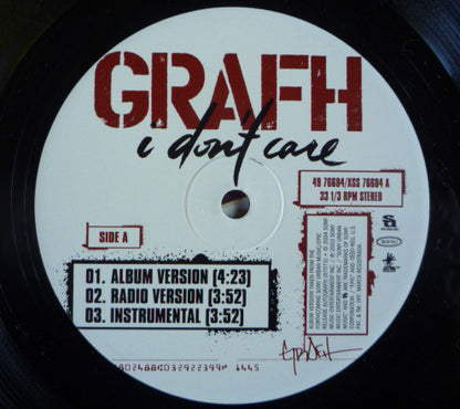 Grafh : I Don't Care (12")