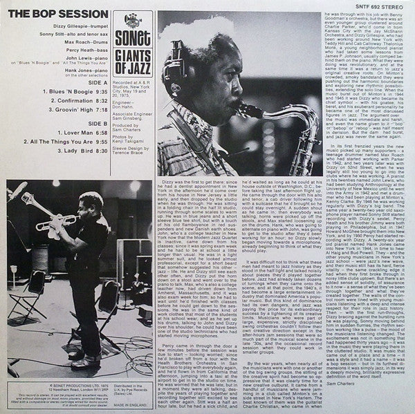 Dizzy Gillespie / Sonny Stitt / John Lewis (2) / Percy Heath / Max Roach / Hank Jones : The Bop Session (LP, Album)