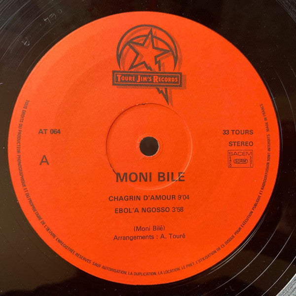 Moni Bilé : Chagrin D'Amour (LP, Album)