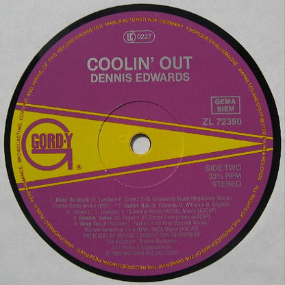 Dennis Edwards : Coolin' Out (LP, Album)