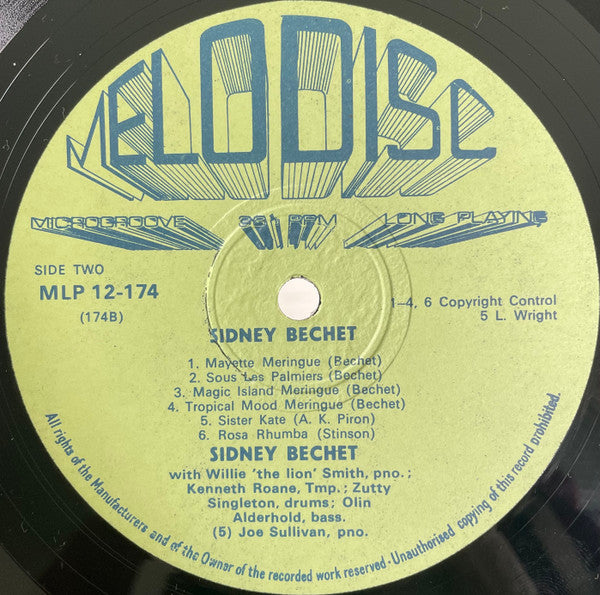 Sidney Bechet : Sidney Bechet (LP, Comp, Mic)