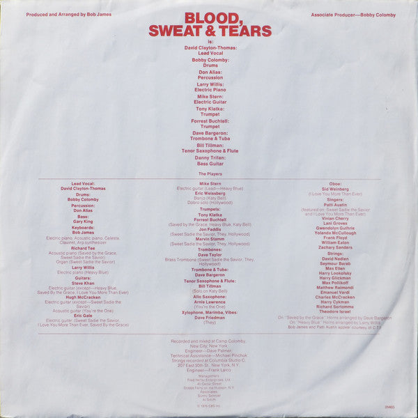 Blood, Sweat And Tears : More Than Ever (LP, Album)