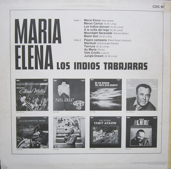 Los Indios Tabajaras : Maria Elena (LP, Album, RE)