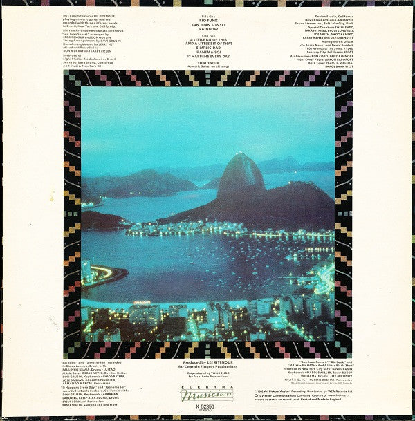 Lee Ritenour : Rio (LP, Album, RE)