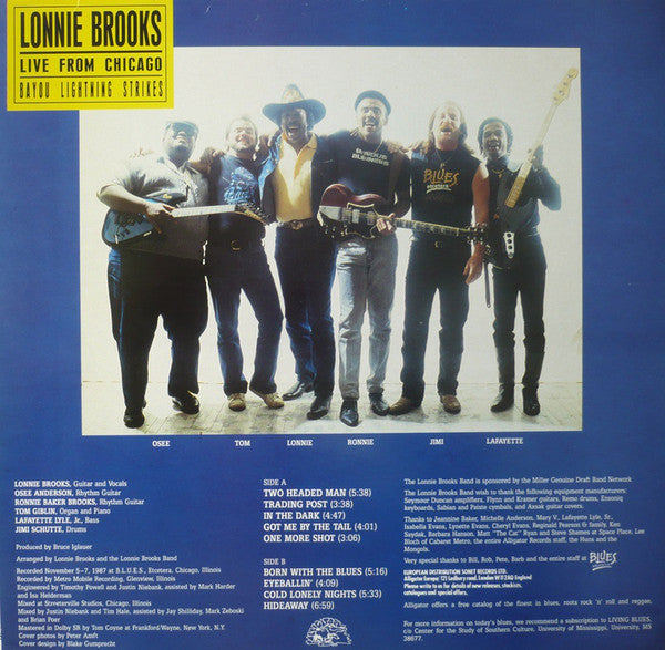 Lonnie Brooks : Live From Chicago - Bayou Lightning Strikes (LP, Album)