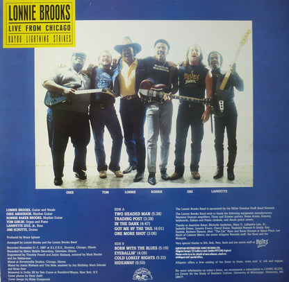 Lonnie Brooks : Live From Chicago - Bayou Lightning Strikes (LP, Album)