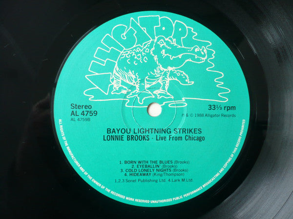 Lonnie Brooks : Live From Chicago - Bayou Lightning Strikes (LP, Album)