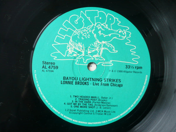 Lonnie Brooks : Live From Chicago - Bayou Lightning Strikes (LP, Album)