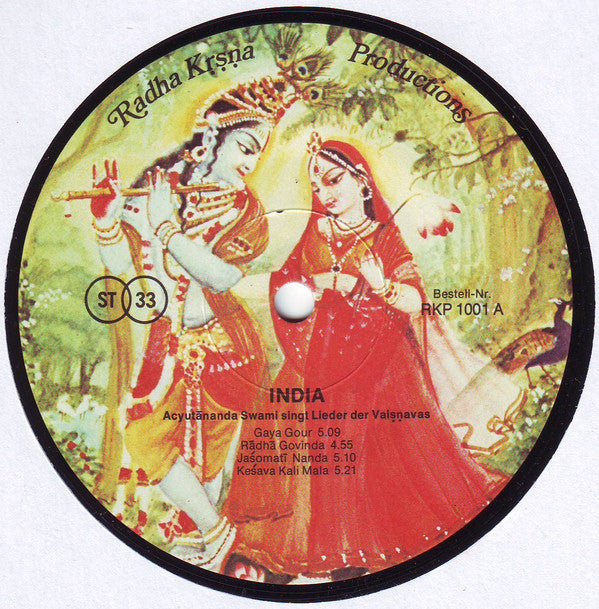 Acyutananda Swami : India (LP, Ger)