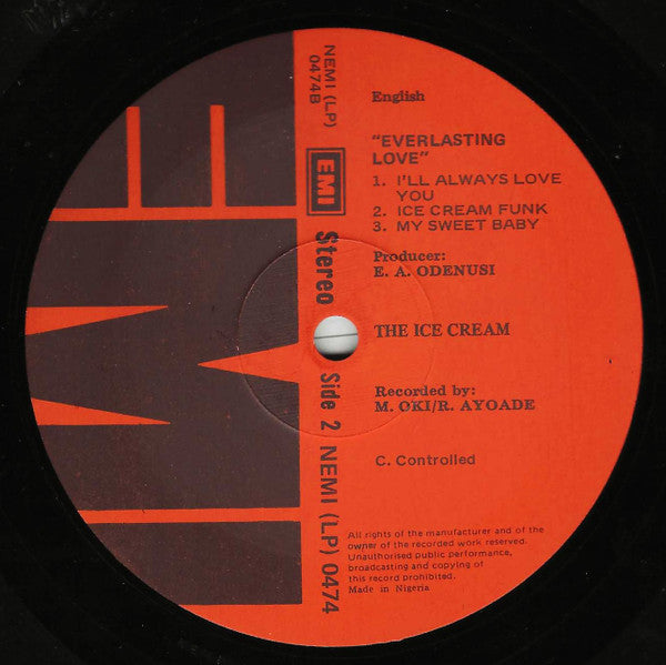 The Ice Cream : Everlasting Love (LP, Album)