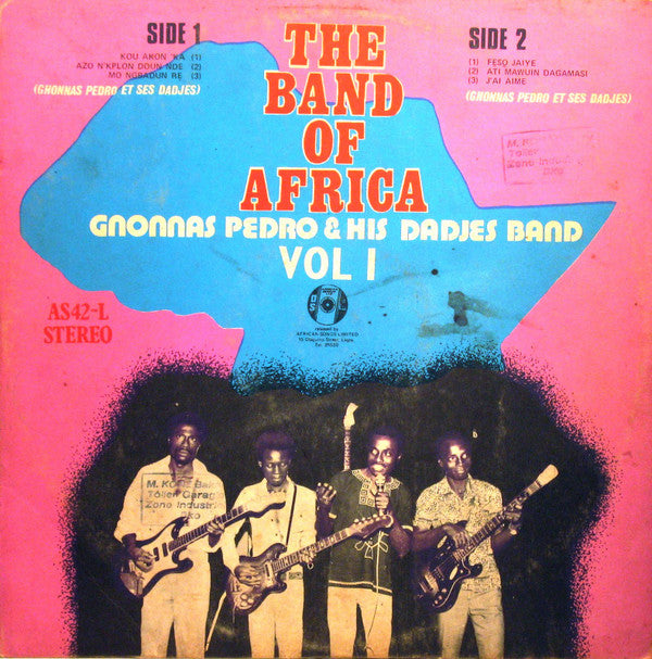 Gnonnas Pedro Et Ses Dadjes : The Band Of Africa Vol. 1 (LP, Album)