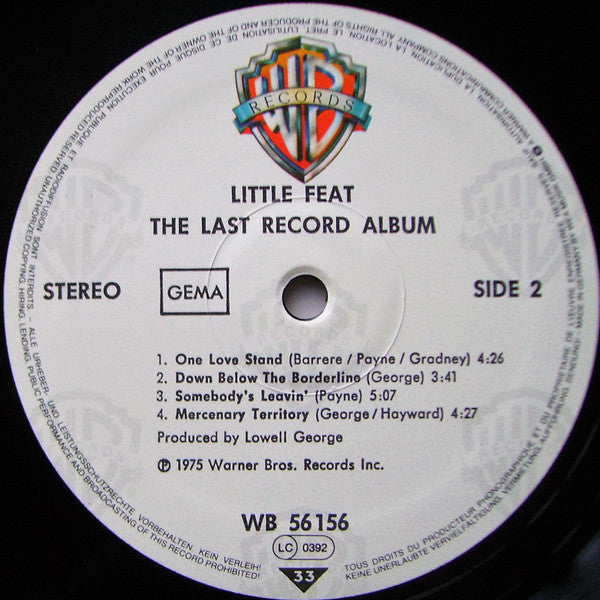 Little Feat : The Last Record Album (LP, Album, RE)