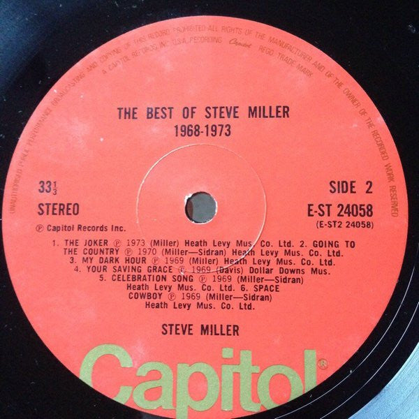 Steve Miller : The Best Of Steve Miller 1968-1973 (LP, Comp, Emb)