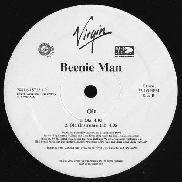 Beenie Man : Girls Dem Sugar (12", Promo)