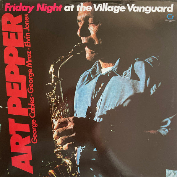 Art Pepper : Friday Night At The Village Vanguard (LP, Album, RE)